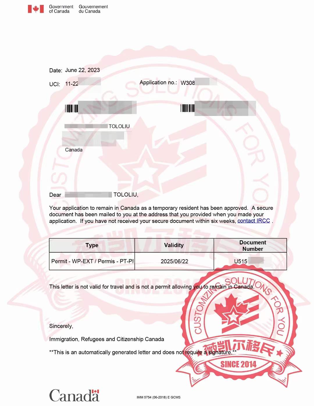 2023.6.29恭喜多伦多羽毛球馆印尼籍教练工签获批